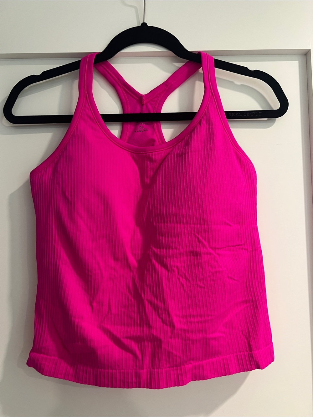 Bright Pink Racerback Tank Top - Unbranded